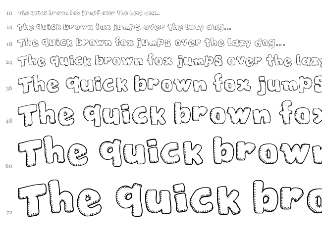 Christmas Cookies font waterfall